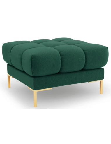 Se Mamaia puf til sofa i polyester 60 x 60 cm - Guld/Grøn hos Lepong.dk