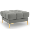 Mamaia puf til sofa i polyester 60 x 60 cm - Guld/Grå