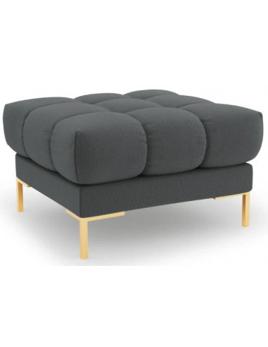 Se Mamaia puf til sofa i polyester 60 x 60 cm - Guld/Mørkegrå hos Lepong.dk