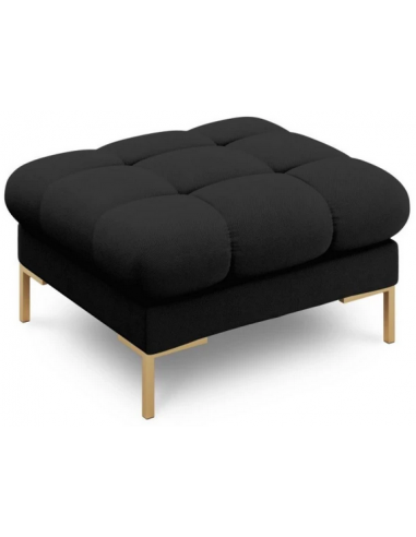 Se Mamaia puf til sofa i polyester 60 x 60 cm - Guld/Sort hos Lepong.dk