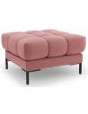 Mamaia puf til sofa i polyester 60 x 60 cm - Sort/Pink