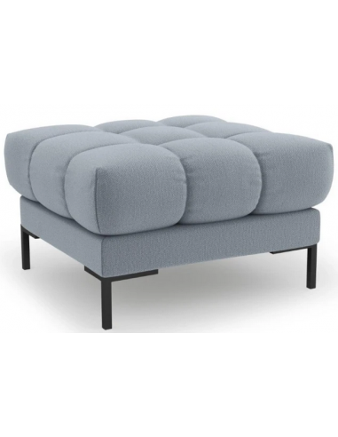 Se Mamaia puf til sofa i polyester 60 x 60 cm - Sort/Lyseblå hos Lepong.dk