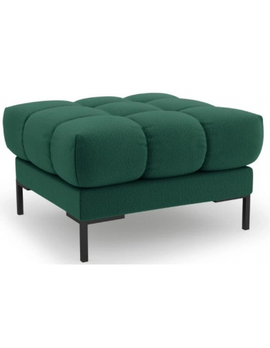 Se Mamaia puf til sofa i polyester 60 x 60 cm - Sort/Grøn hos Lepong.dk