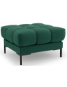 Mamaia puf til sofa i polyester 60 x 60 cm - Sort/Grøn