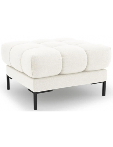 Se Mamaia puf til sofa i polyester 60 x 60 cm - Sort/Lys beige hos Lepong.dk