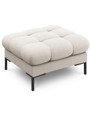 Se Mamaia puf til sofa i polyester 60 x 60 cm - Sort/Beige hos Lepong.dk