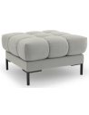 Mamaia puf til sofa i polyester 60 x 60 cm - Sort/Lysegrå
