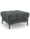 Mamaia puf til sofa i polyester 60 x 60 cm - Sort/Mørkegrå