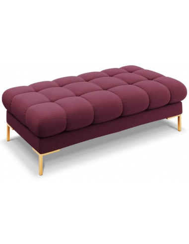 Billede af Mamaia puf til sofa i polyester 133 x 62 cm - Guld/Mørkerød