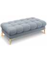 Mamaia puf til sofa i polyester 133 x 62 cm - Guld/Lyseblå