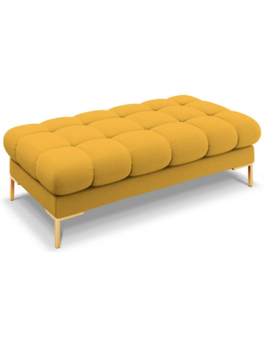 Se Mamaia puf til sofa i polyester 133 x 62 cm - Guld/Gul hos Lepong.dk