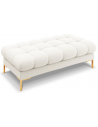 Mamaia puf til sofa i polyester 133 x 62 cm - Guld/Lys beige