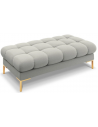 Mamaia puf til sofa i polyester 133 x 62 cm - Guld/Lysegrå
