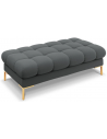 Mamaia puf til sofa i polyester 133 x 62 cm - Guld/Mørkegrå
