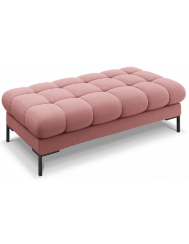 Se Mamaia puf til sofa i polyester 133 x 62 cm - Sort/Pink hos Lepong.dk