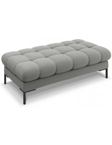 Se Mamaia puf til sofa i polyester 133 x 62 cm - Sort/Grå hos Lepong.dk