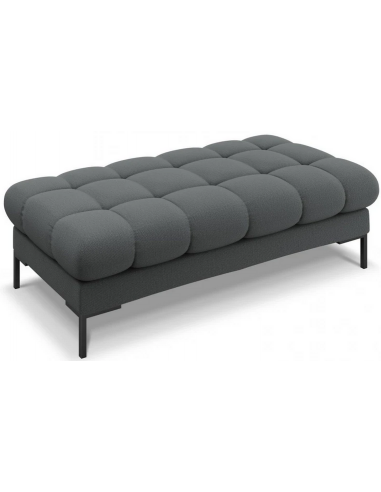 Se Mamaia puf til sofa i polyester 133 x 62 cm - Sort/Mørkegrå hos Lepong.dk