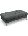 Mamaia puf til sofa i polyester 133 x 62 cm - Sort/Mørkegrå