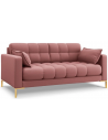 Mamaia 2-personers sofa i polyester B152 x D92 cm - Guld/Pink