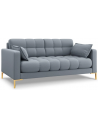 Mamaia 2-personers sofa i polyester B152 x D92 cm - Guld/Lyseblå