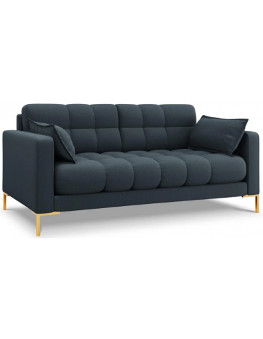 Mamaia 2-personers sofa i polyester B152 x D92 cm – Guld/Blå