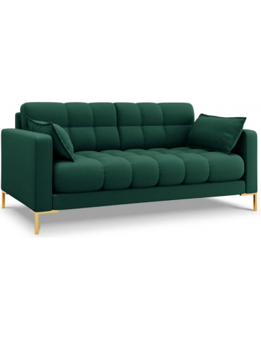 Mamaia 2-personers sofa i polyester B152 x D92 cm – Guld/Grøn