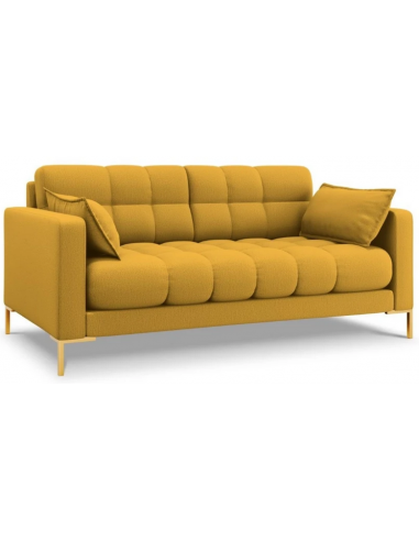 Mamaia 2-personers sofa i polyester B152 x D92 cm – Guld/Gul