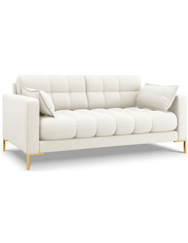 Mamaia 2-personers sofa i polyester B152 x D92 cm – Guld/Lys beige