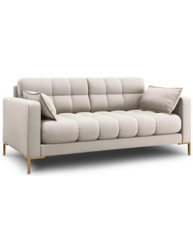 Mamaia 2-personers sofa i polyester B152 x D92 cm – Guld/Beige