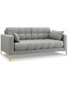 Mamaia 2-personers sofa i polyester B152 x D92 cm - Guld/Lysegrå