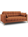 Mamaia 2-personers sofa i polyester B152 x D92 cm - Guld/Murstensrød