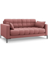 Mamaia 2-personers sofa i polyester B152 x D92 cm - Sort/Pink