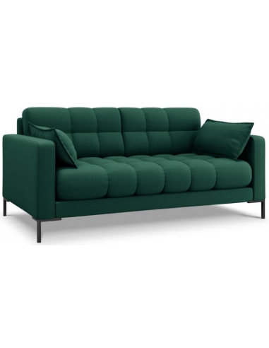Mamaia 2-personers sofa i polyester B152 x D92 cm – Sort/Grøn
