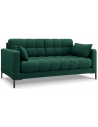 Mamaia 2-personers sofa i polyester B152 x D92 cm - Sort/Grøn