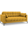 Mamaia 2-personers sofa i polyester B152 x D92 cm - Sort/Gul