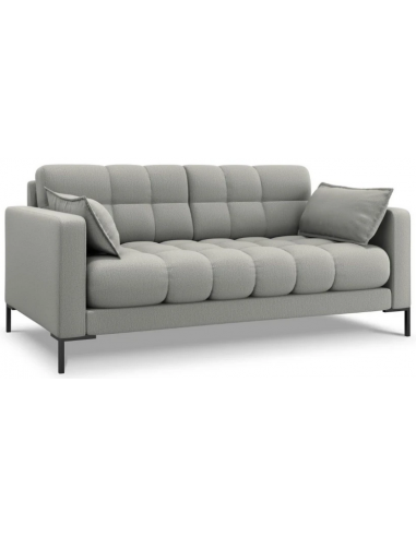 Mamaia 2-personers sofa i polyester B152 x D92 cm – Sort/Lysegrå