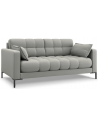 Mamaia 2-personers sofa i polyester B152 x D92 cm - Sort/Lysegrå
