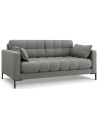 Mamaia 2-personers sofa i polyester B152 x D92 cm - Sort/Grå