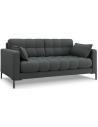 Mamaia 2-personers sofa i polyester B152 x D92 cm - Sort/Mørkegrå