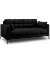 Mamaia 2-personers sofa i polyester B152 x D92 cm - Sort/Sort