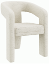 Apex spisebordsstol i tekstil H81,5 cm - Creme meleret