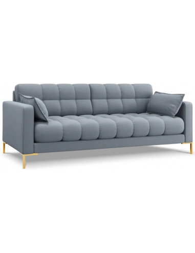 Mamaia 3-personers sofa i polyester B177 x D92 cm – Guld/Lyseblå
