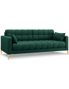 Mamaia 3-personers sofa i polyester B177 x D92 cm - Guld/Grøn