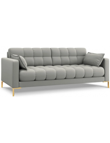 Mamaia 3-personers sofa i polyester B177 x D92 cm – Guld/Lysegrå