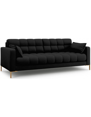 Mamaia 3-personers sofa i polyester B177 x D92 cm – Guld/Sort
