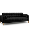 Mamaia 3-personers sofa i polyester B177 x D92 cm - Guld/Sort
