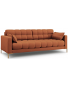Mamaia 3-personers sofa i polyester B177 x D92 cm - Guld/Murstensrød