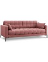 Mamaia 3-personers sofa i polyester B177 x D92 cm - Sort/Pink