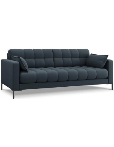 Se Mamaia 3-personers sofa i polyester B177 x D92 cm - Sort/Blå hos Lepong.dk