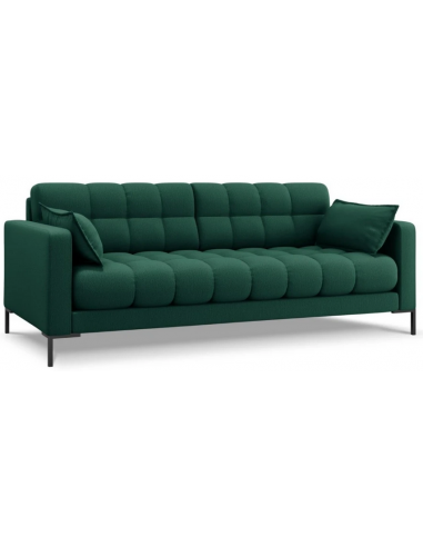 Se Mamaia 3-personers sofa i polyester B177 x D92 cm - Sort/Grøn hos Lepong.dk
